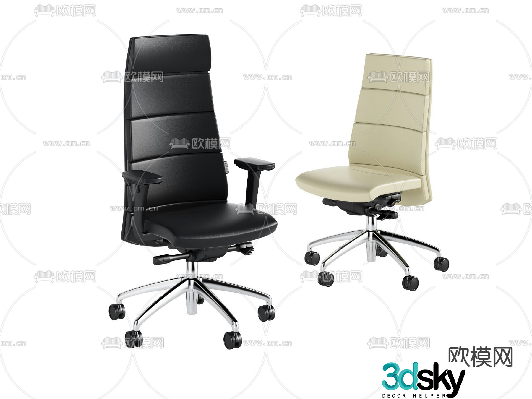 Office chair executive chair boss chair 3d model