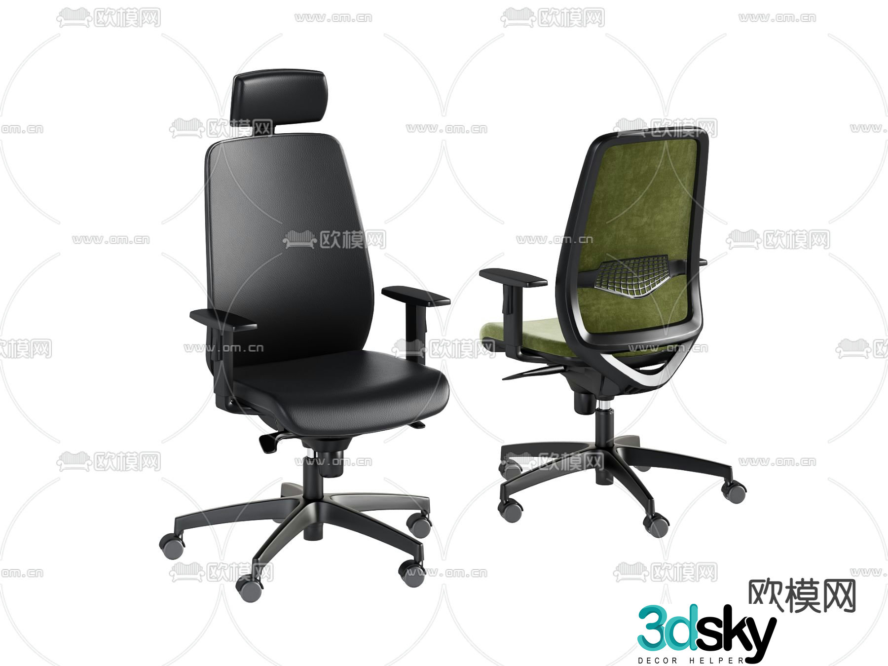 Office chair executive chair staff chair boss chair 3d model