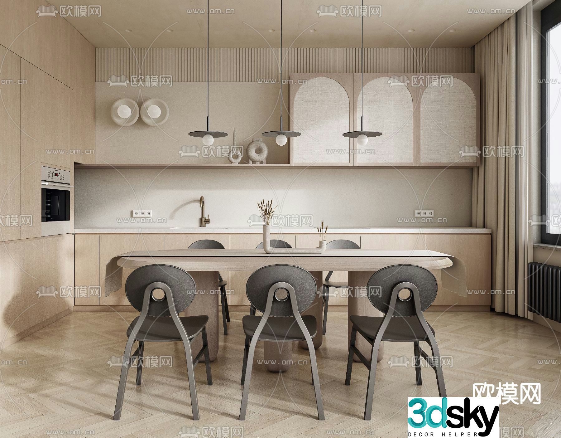 Wasabi Restaurant 3D Model