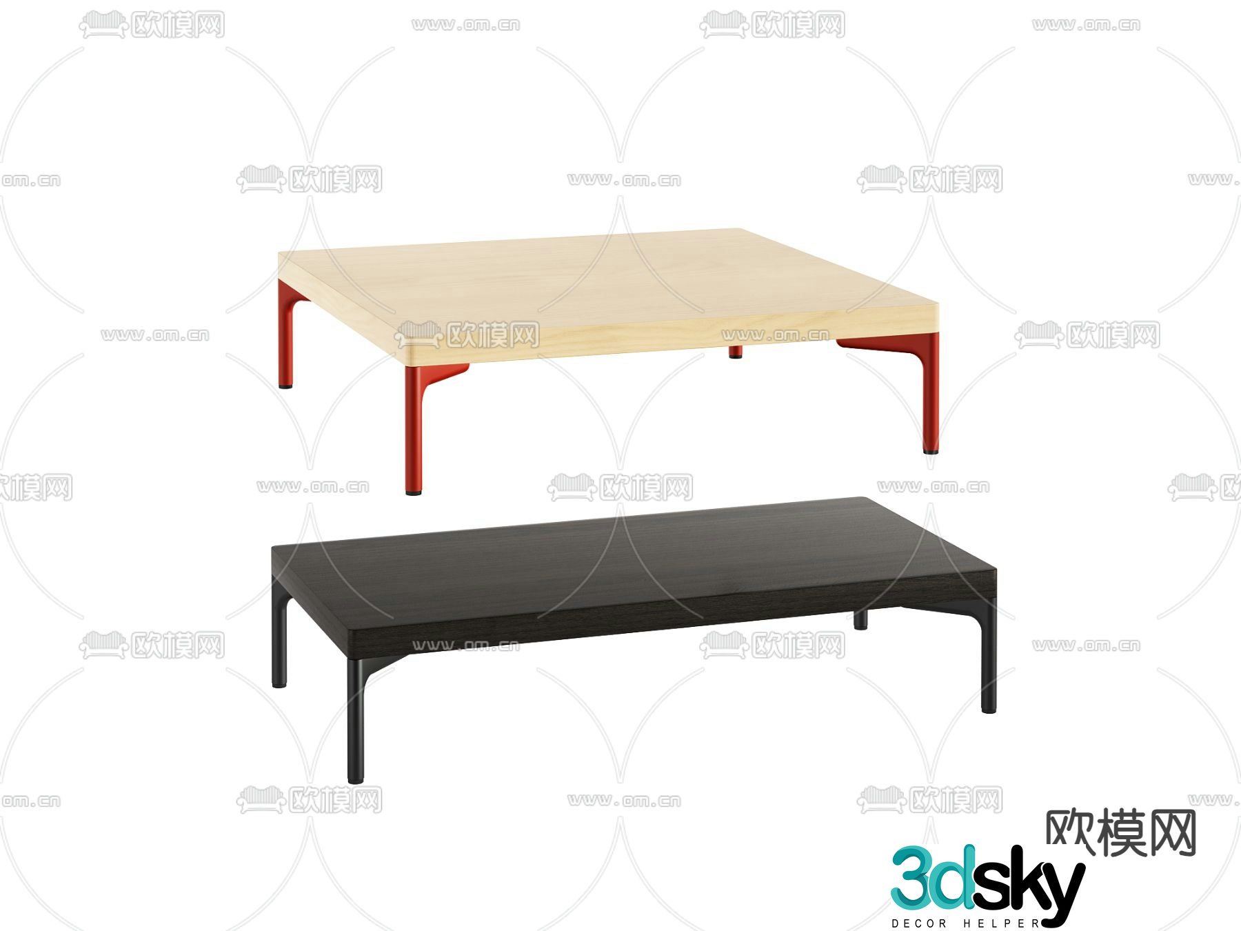 Modern coffee table 3d model