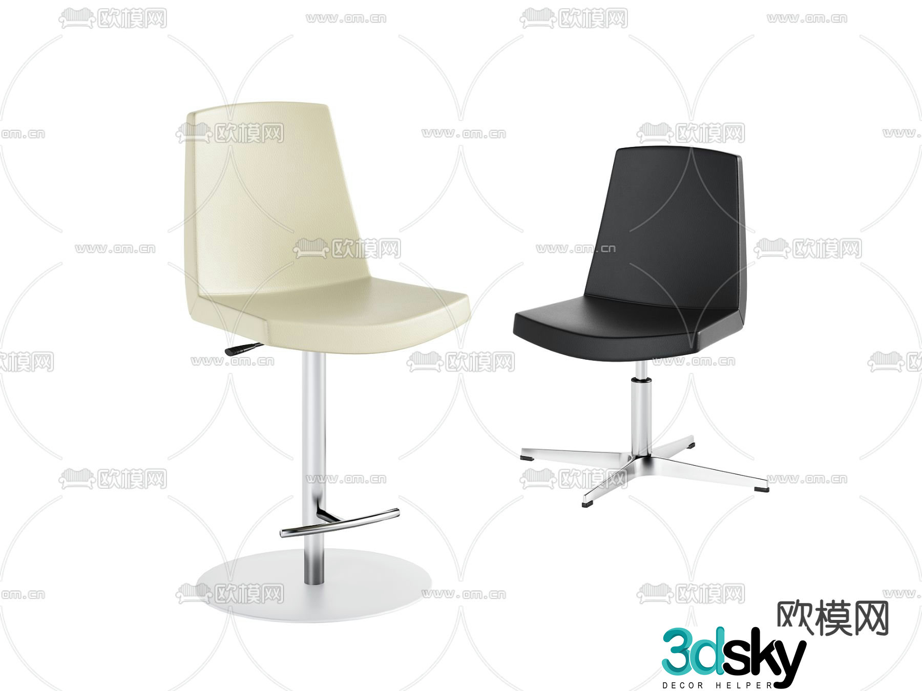 Office chair conference chair staff chair 3d model