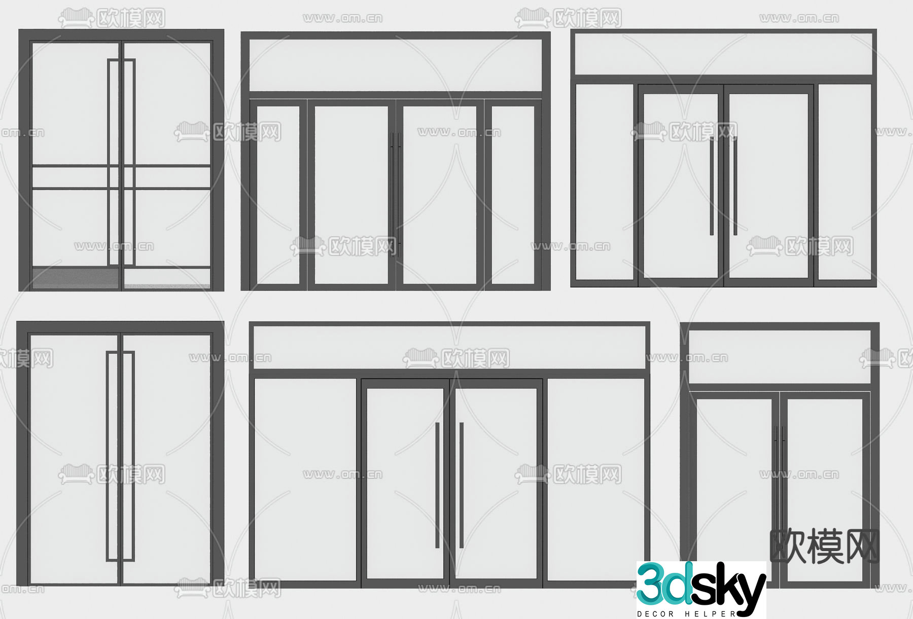 Sliding door sliding door 3d model