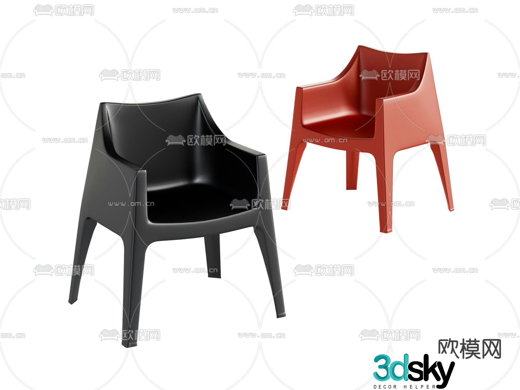 Modern chair Dining chair 3d model