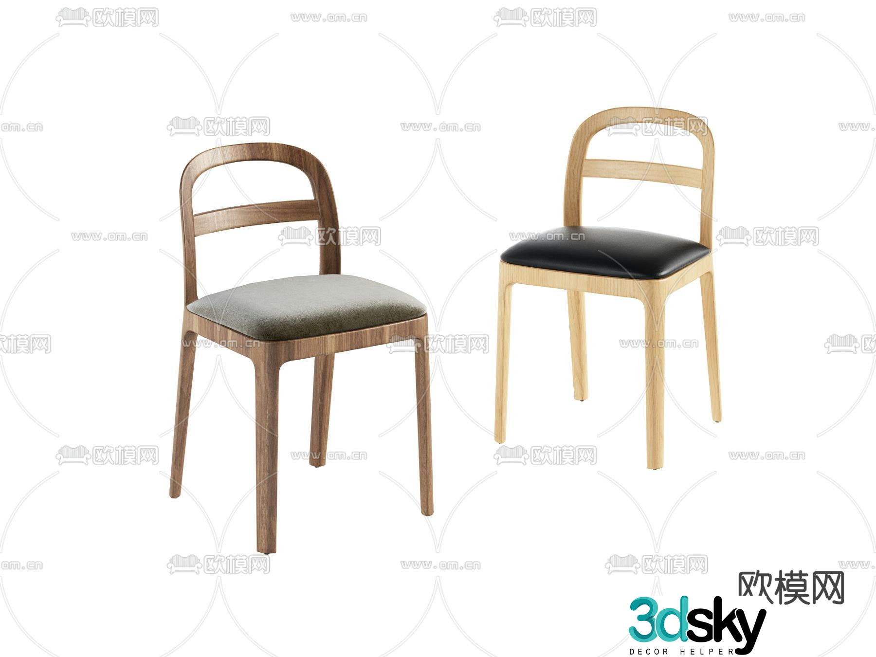 Modern chair Dining chair 3d model