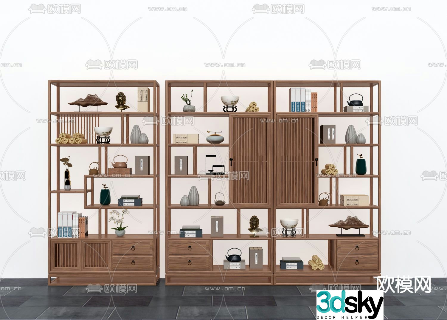 Bogu rack display rack 3d model