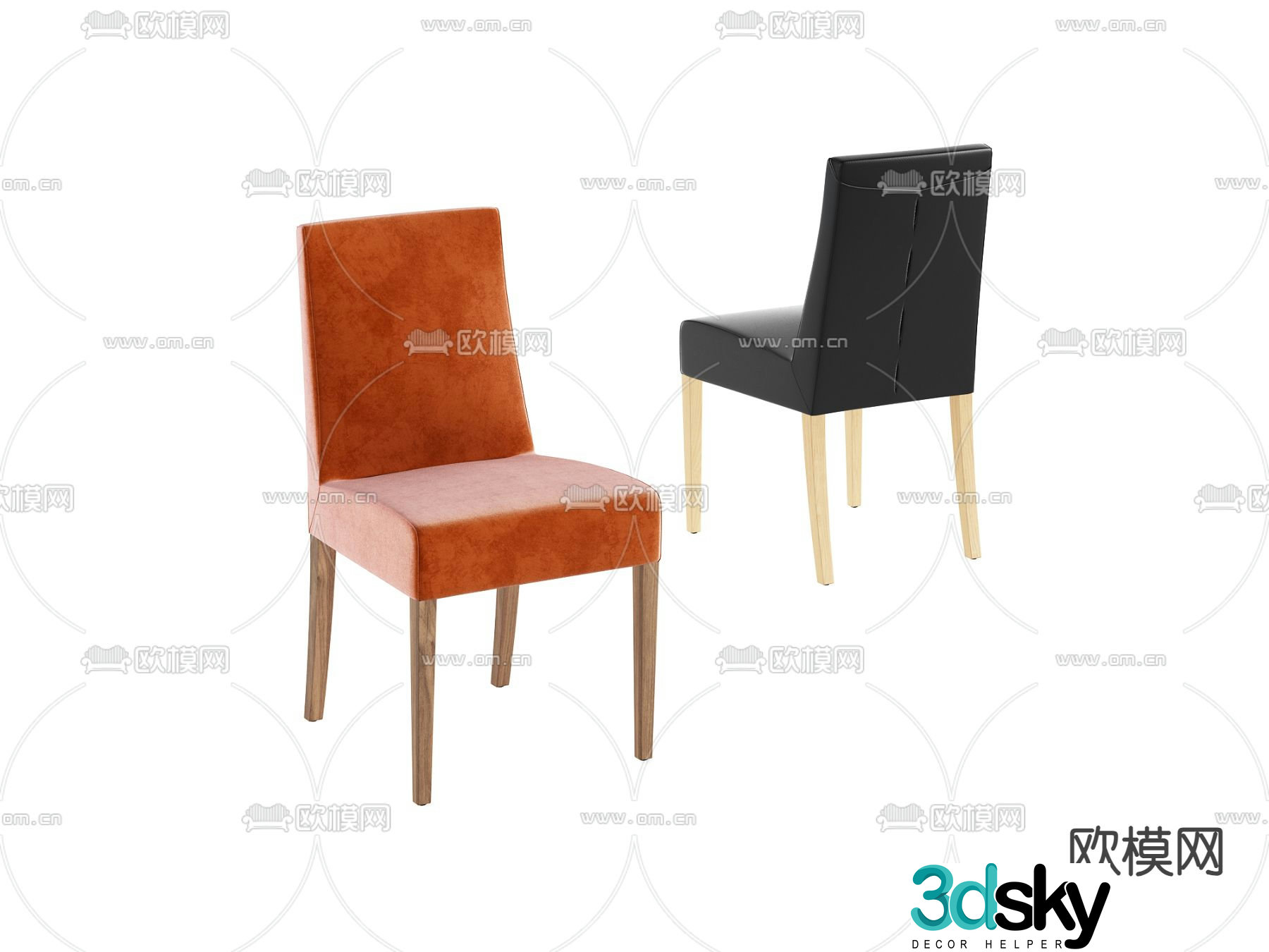 Modern seats leisure chairs single chairs 3d model