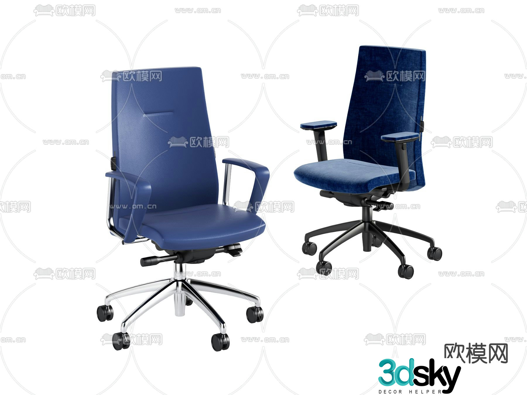 Office chair conference chair staff chair 3d model