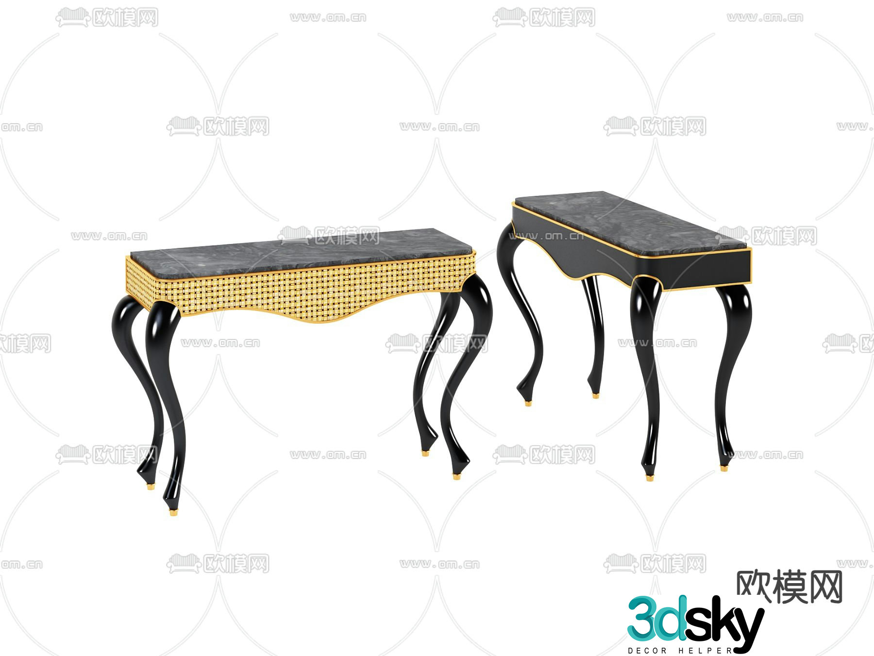 Light luxury end viewing platform 3D model