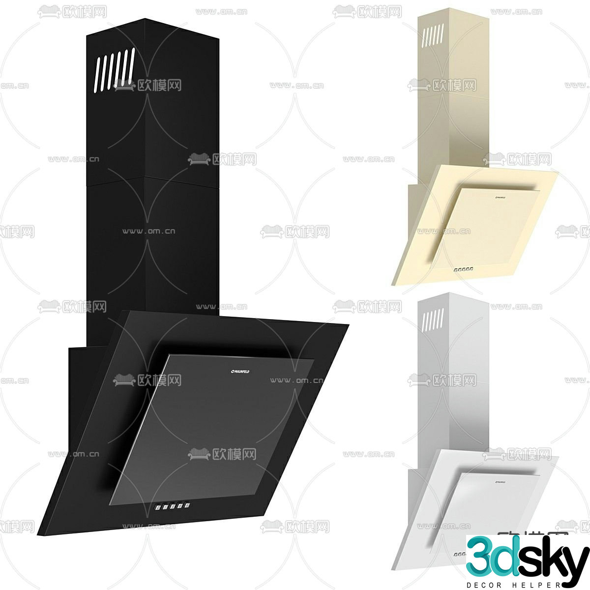 Range hood 3d model