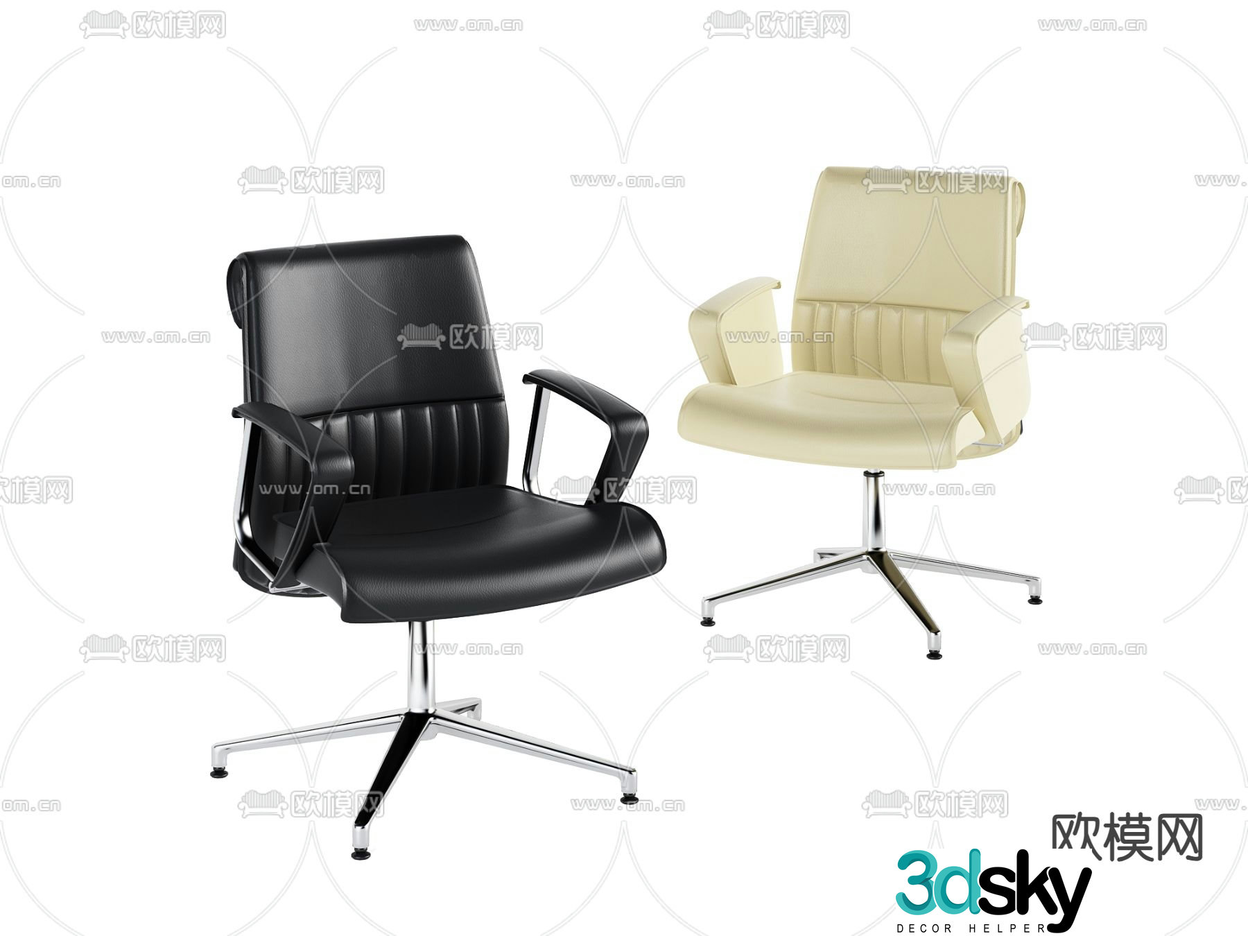 Office chair shift chair staff chair 3d model