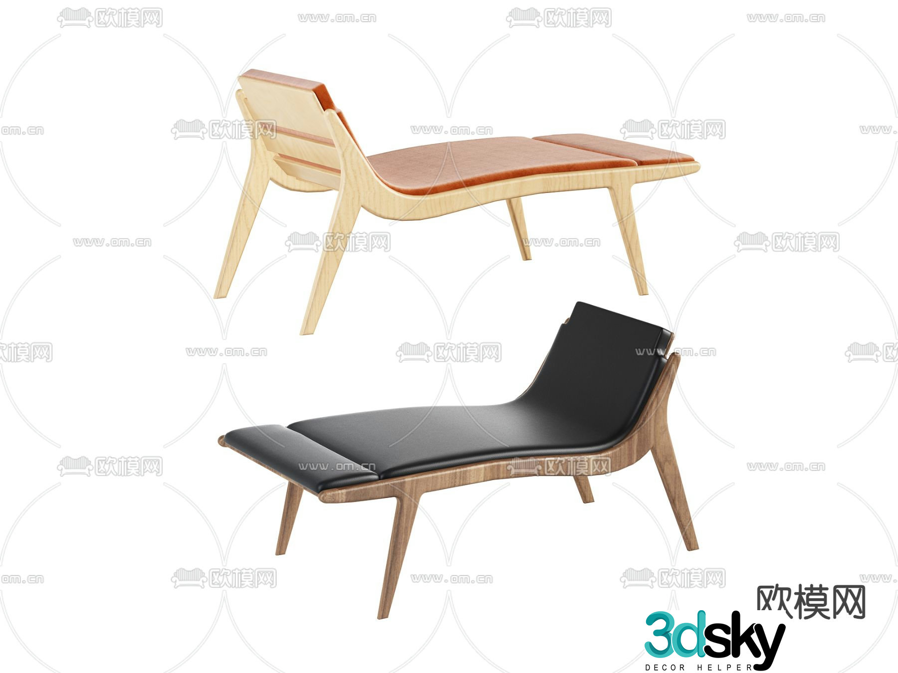 Modern lounge chair 3d model