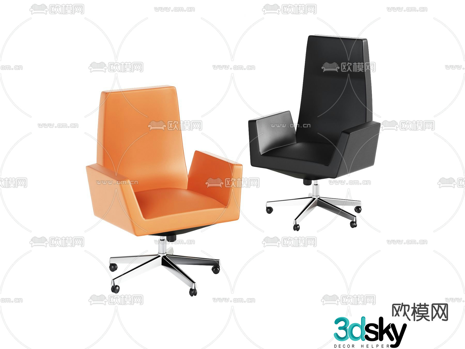 Office chair executive chair boss chair 3d model