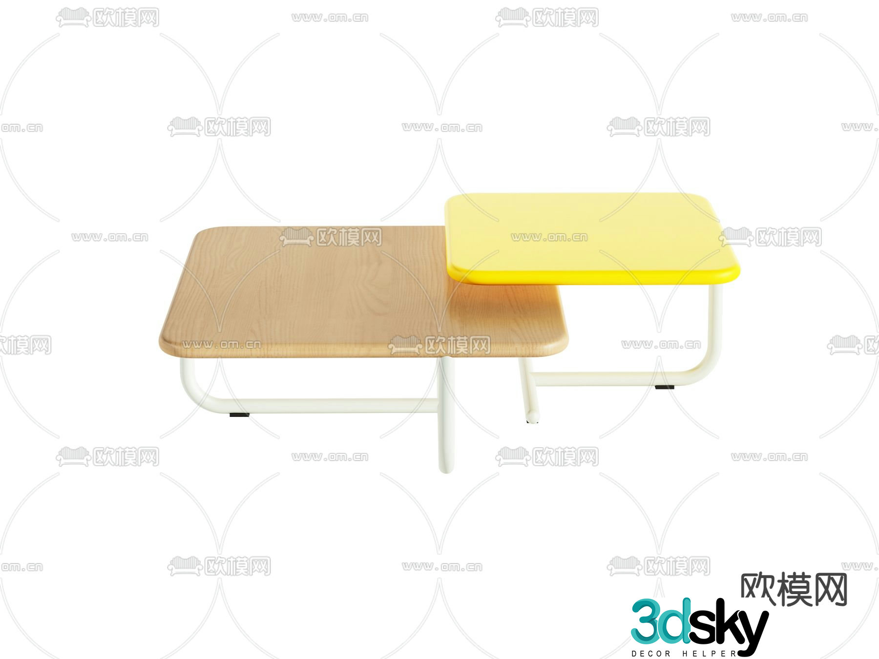 3D model of mother and child coffee table