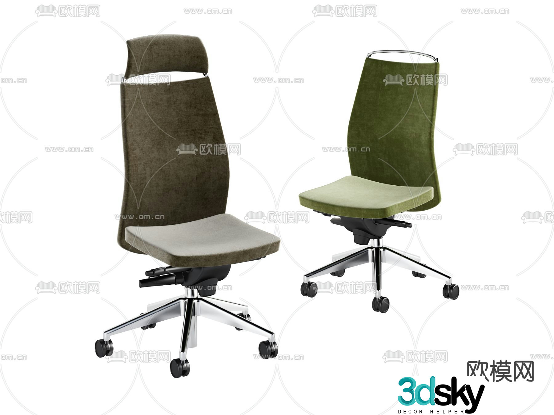 Office chair conference chair staff chair 3d model