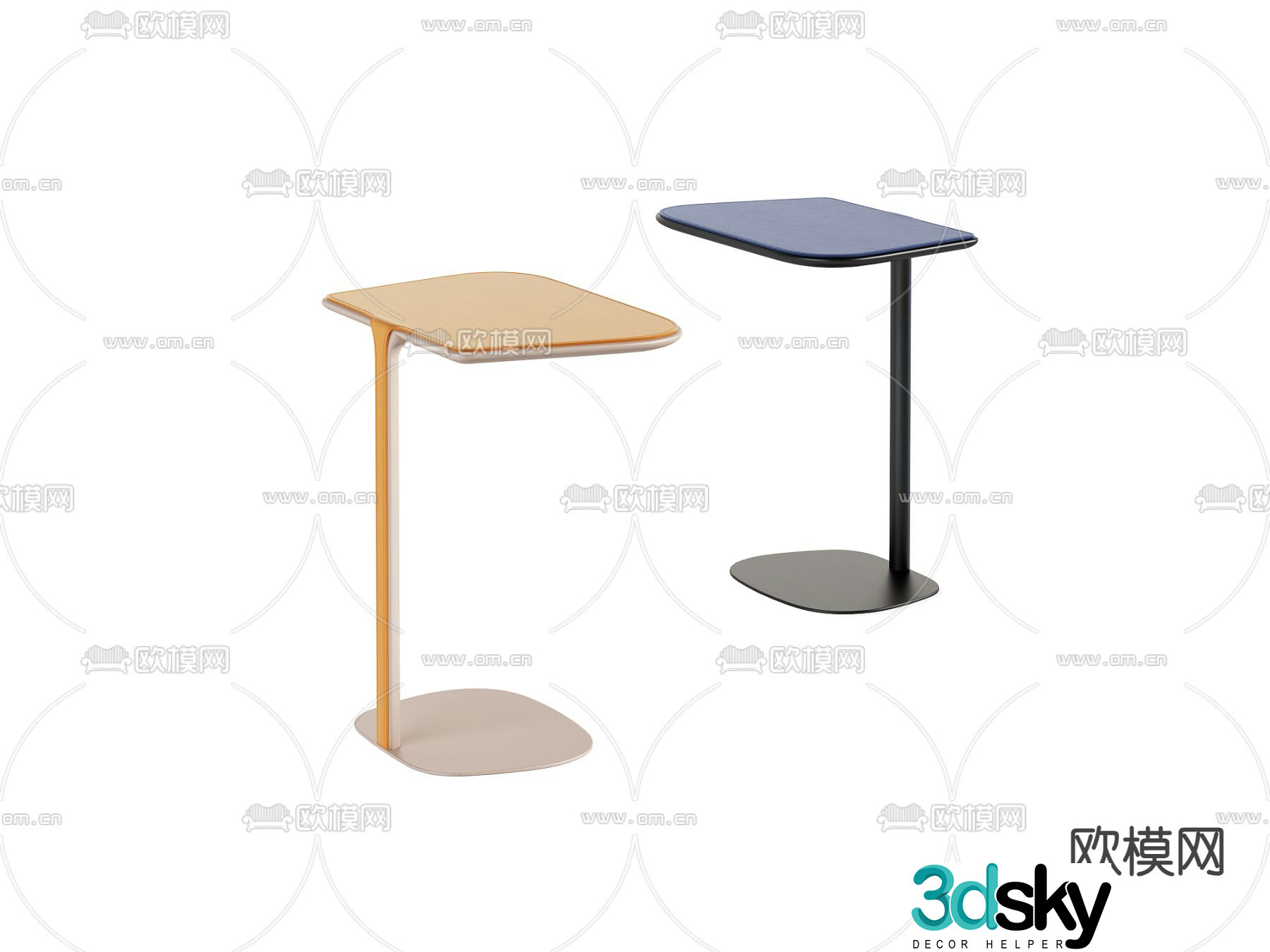 Modern side table side table corner table 3d model