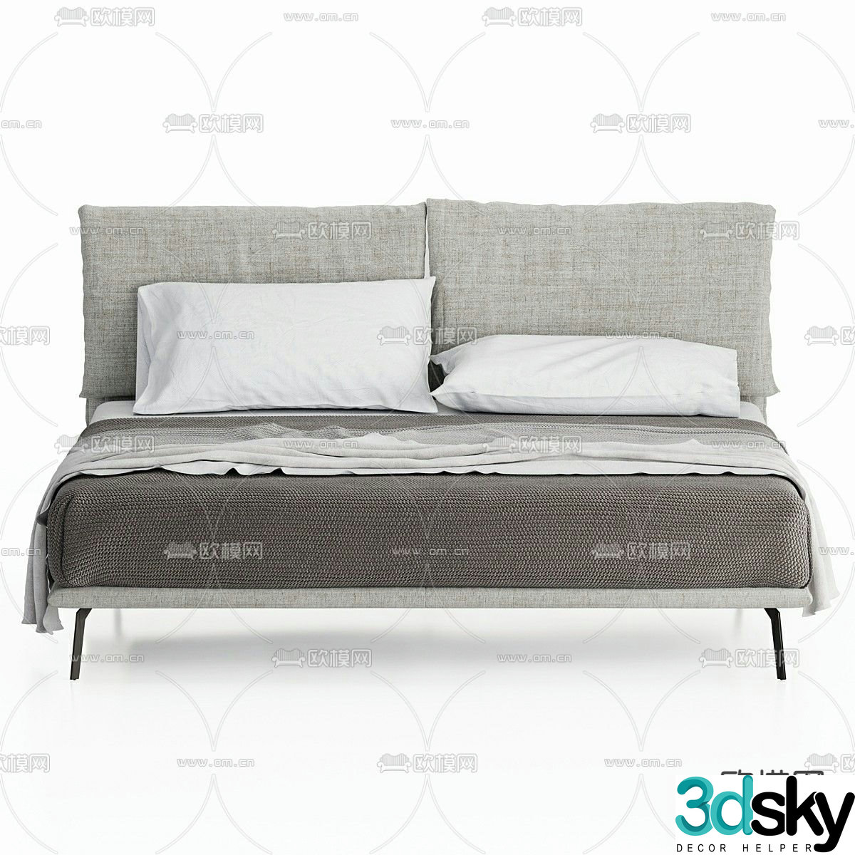 CALLIGARIS LANDA double bed 3d model