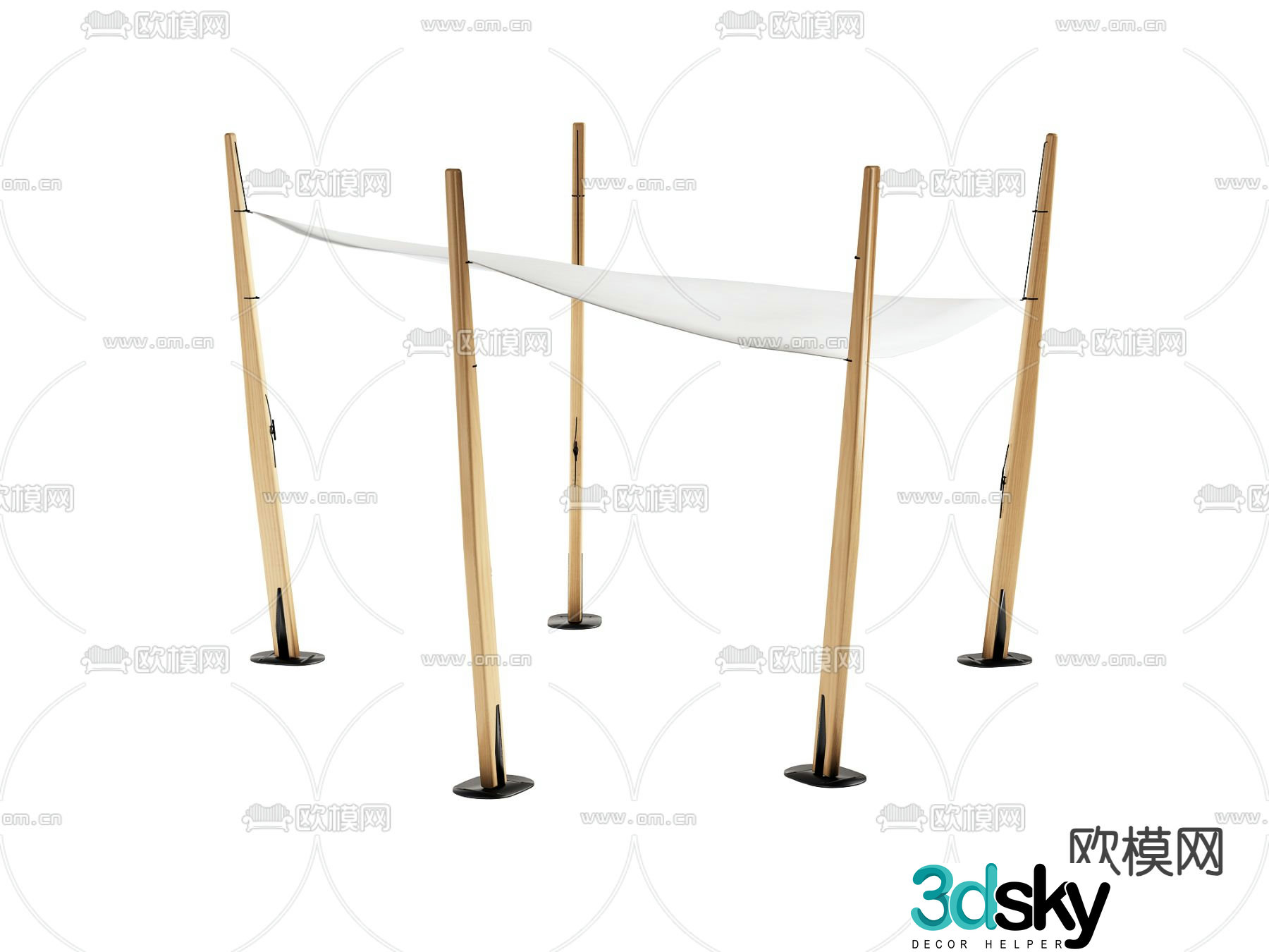 Outdoor tent 3d model