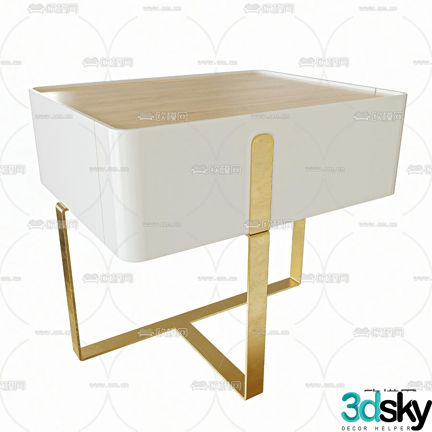 bedside table 3d model