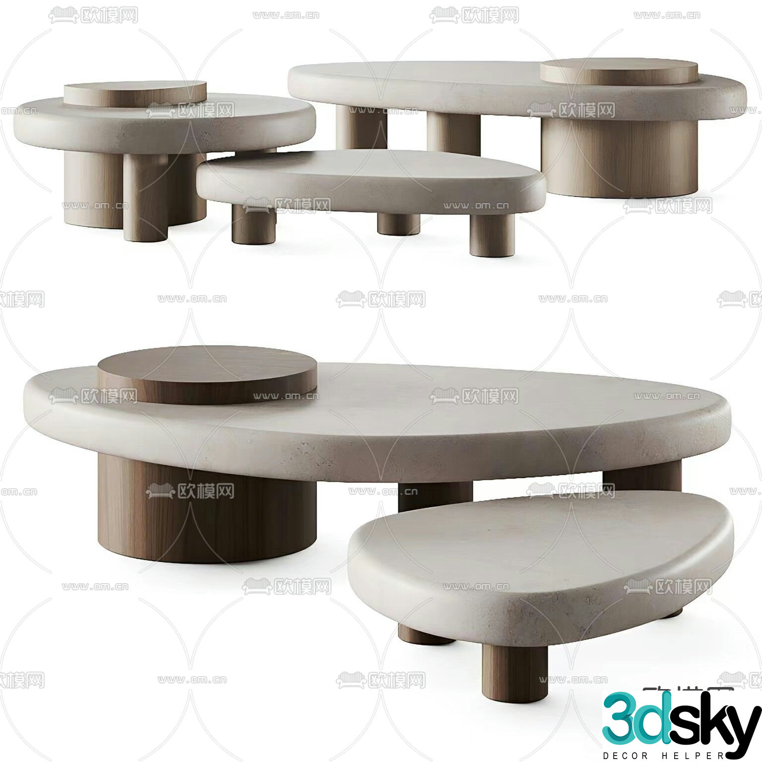 Larry mother-in-law coffee table 3d model