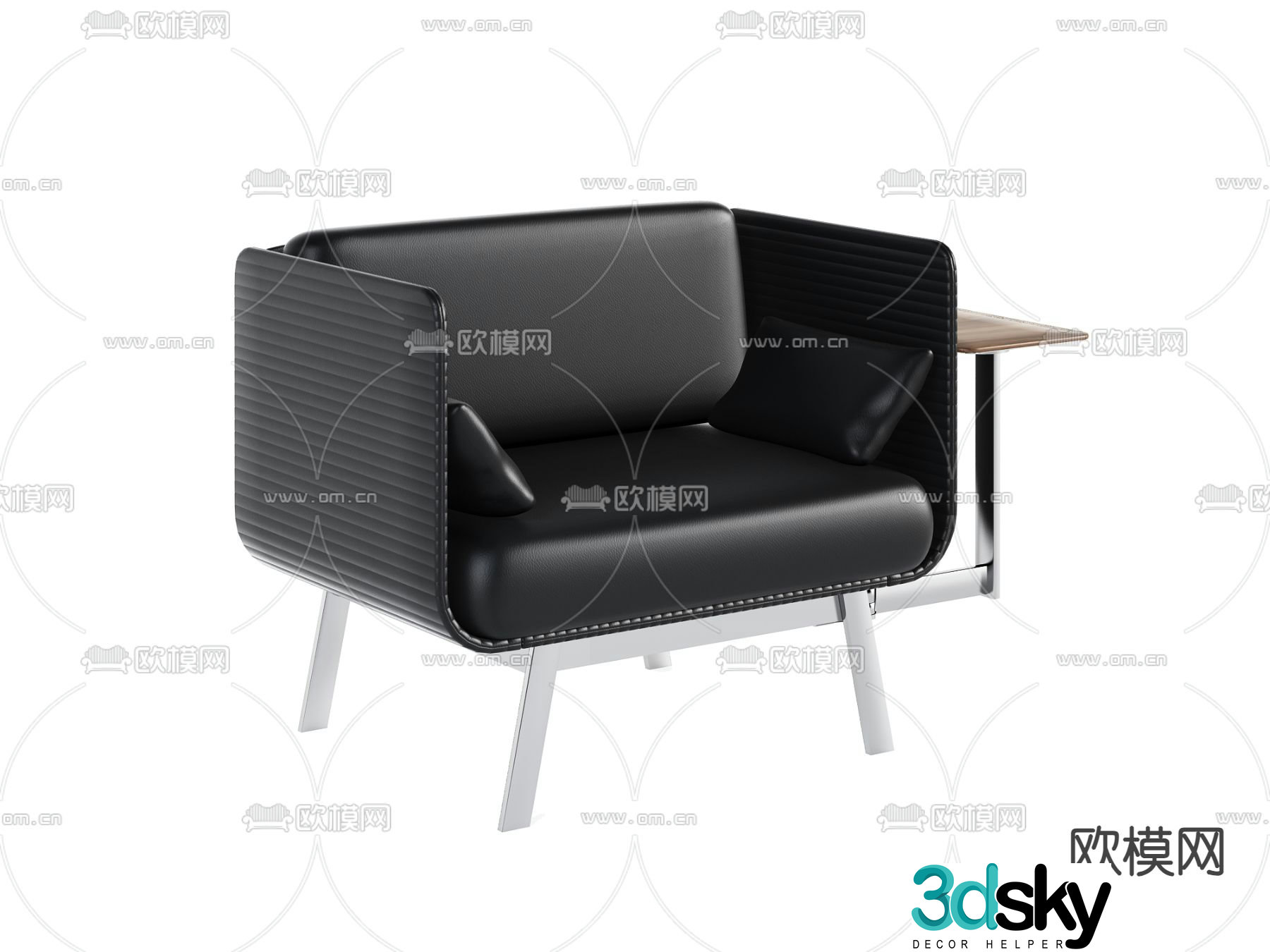 Leisure sofa single sofa 3d model