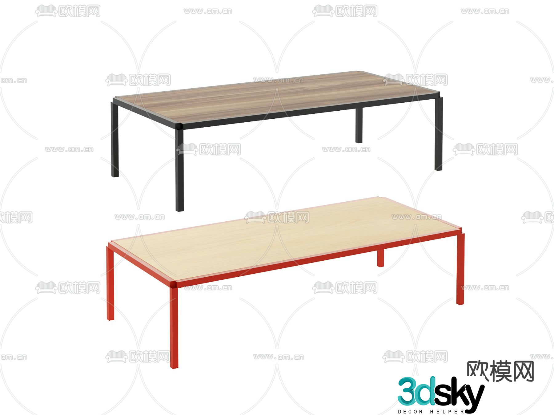 Modern coffee table 3d model