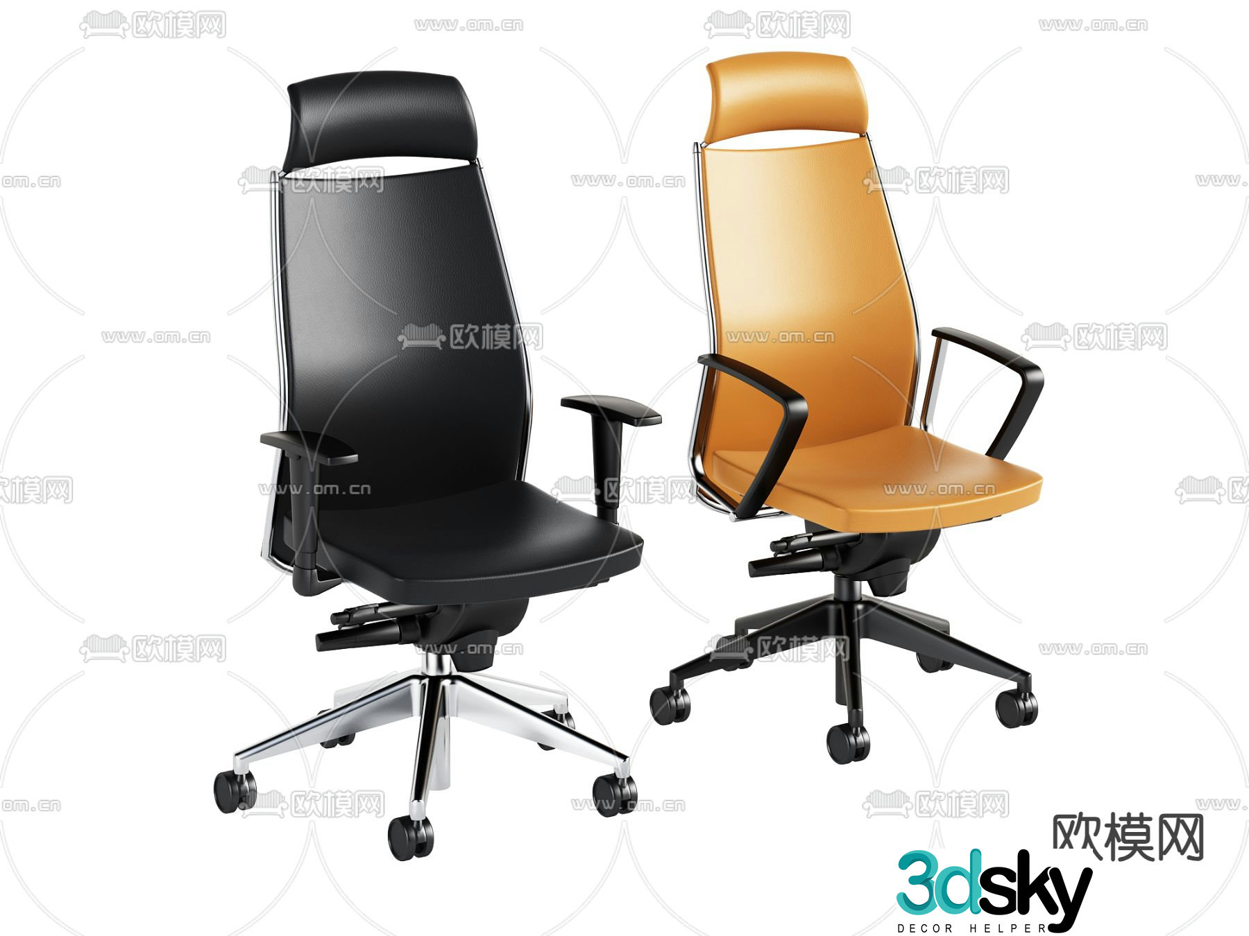 Office chair executive chair boss chair 3d model