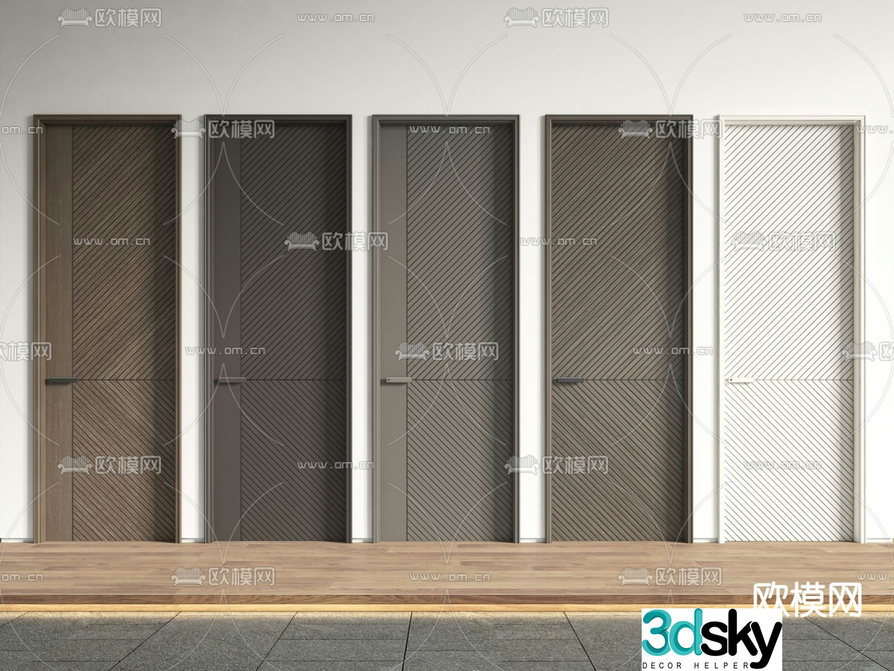 Room Door Bedroom Door Shoud Door 3D Model