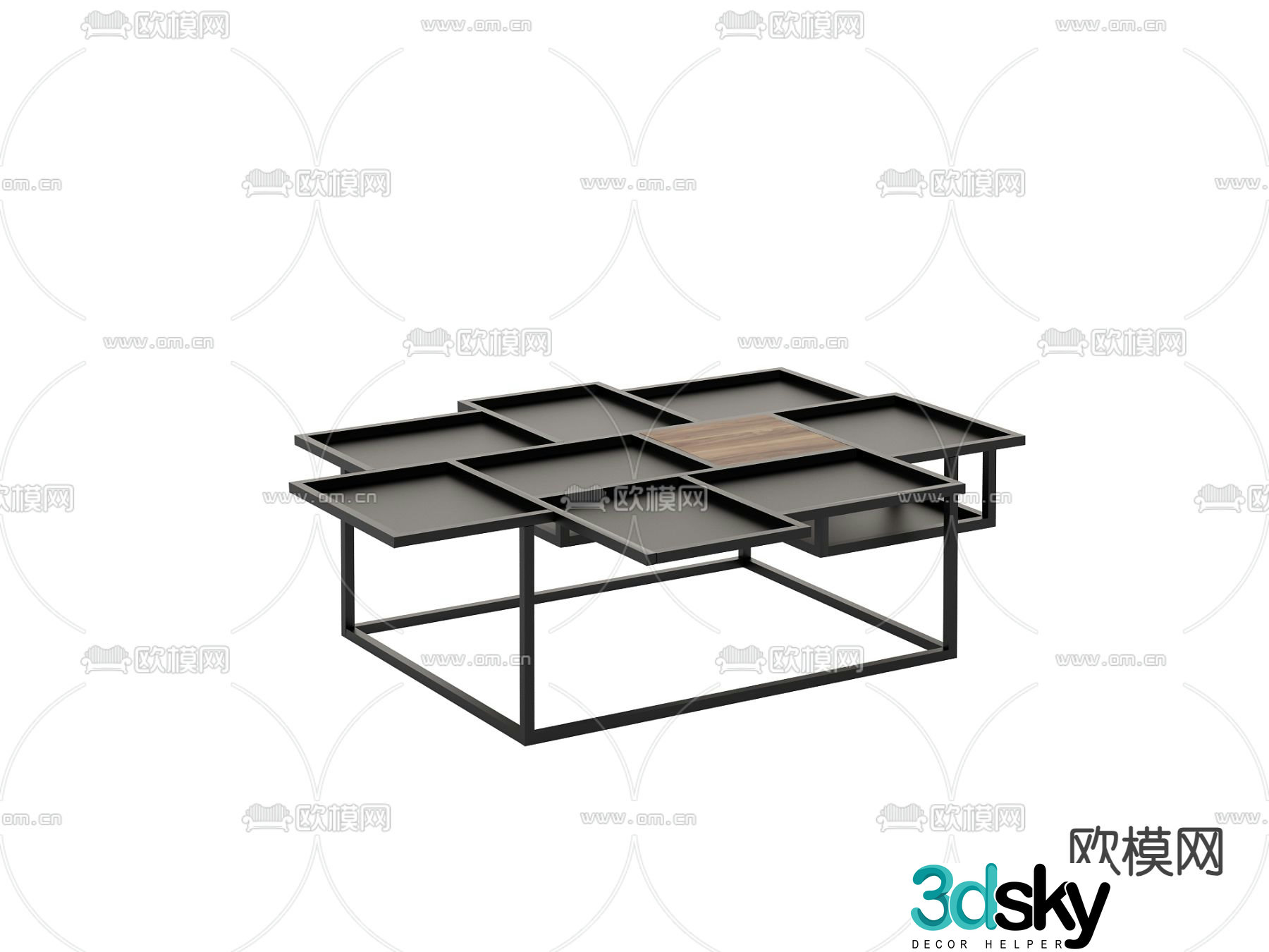 Special-shaped coffee table 3D model