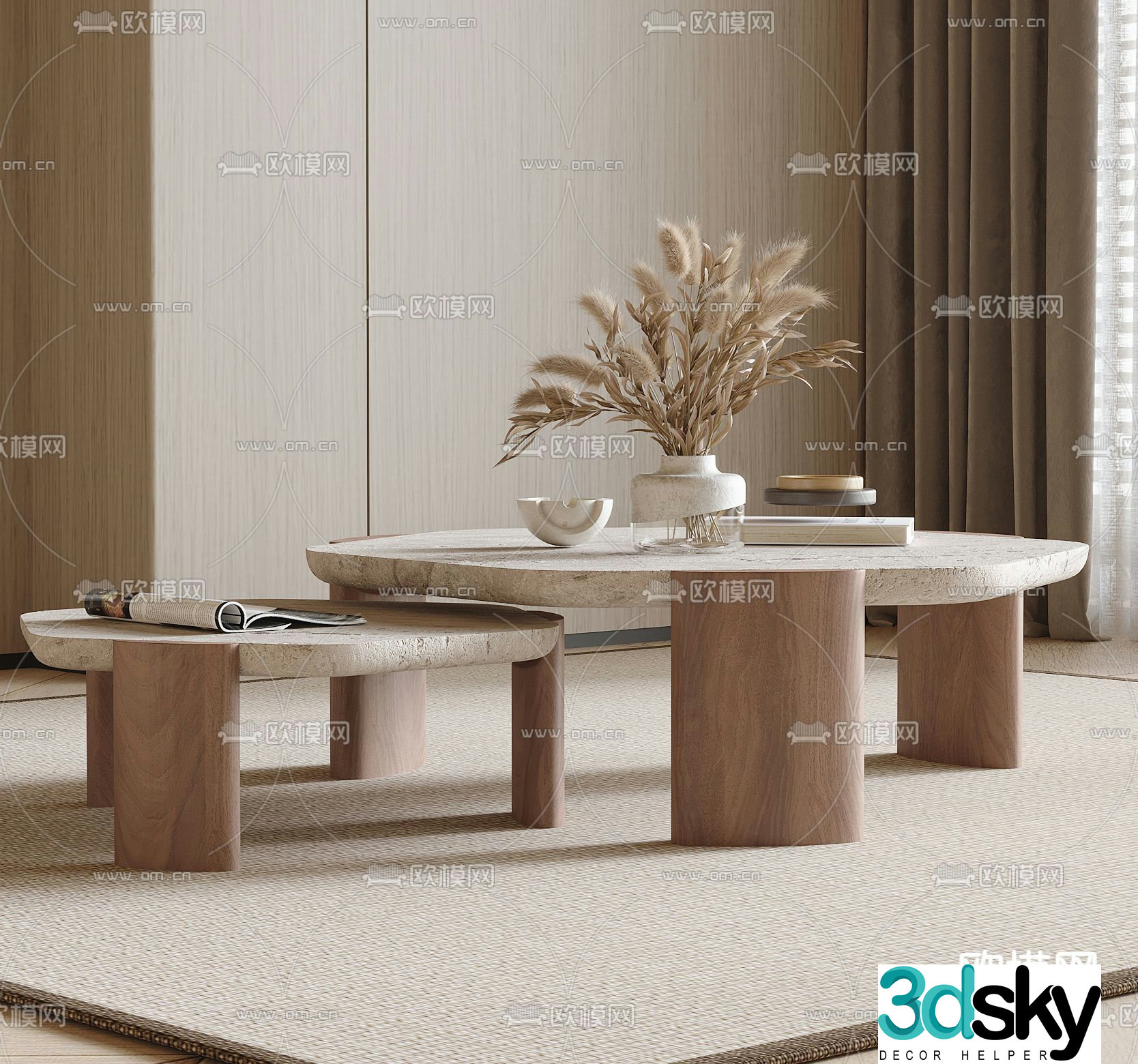 3D model of mother-in-law coffee table