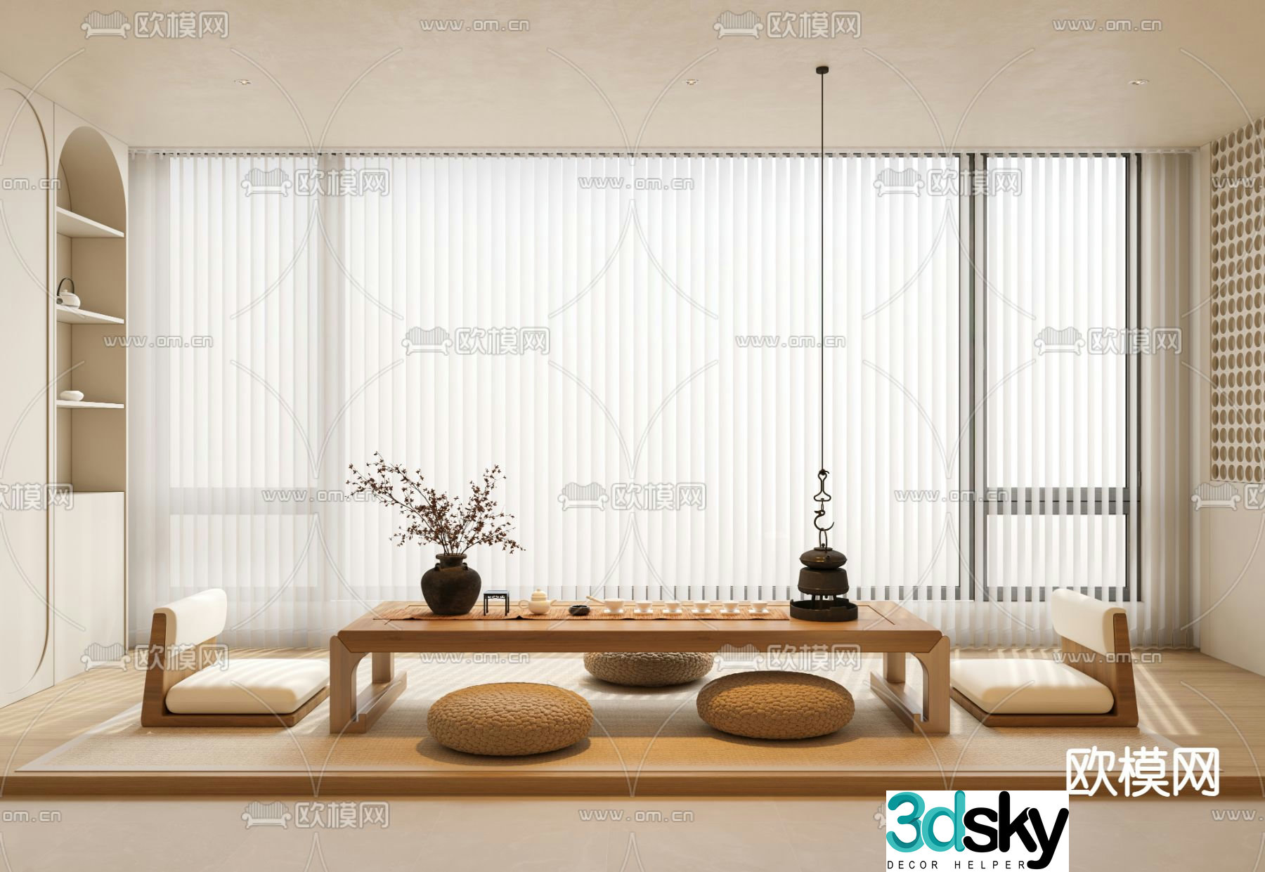 Tatami tea table tea table 3d model