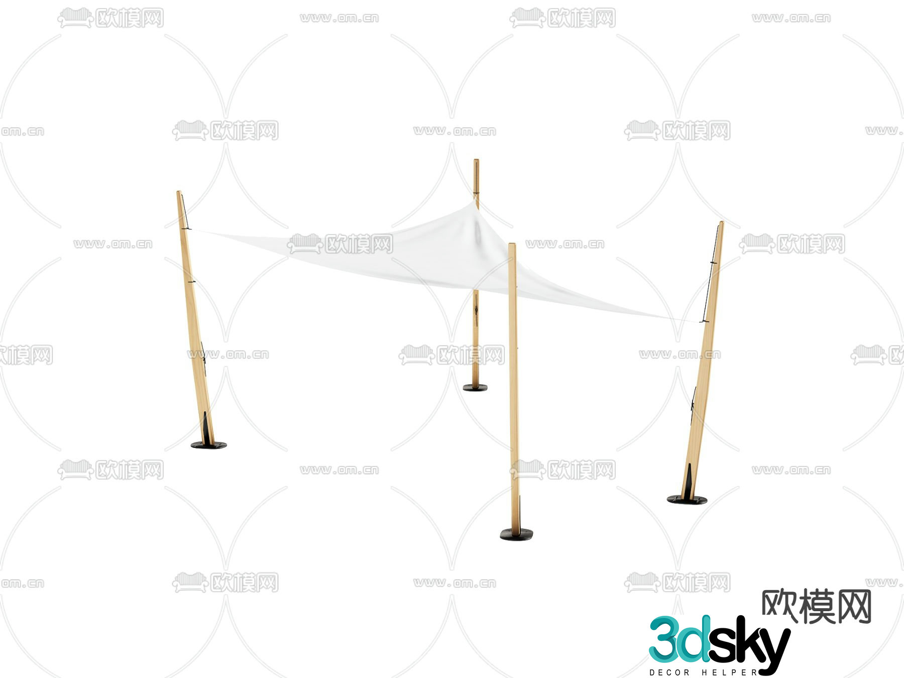 Outdoor tent 3d model