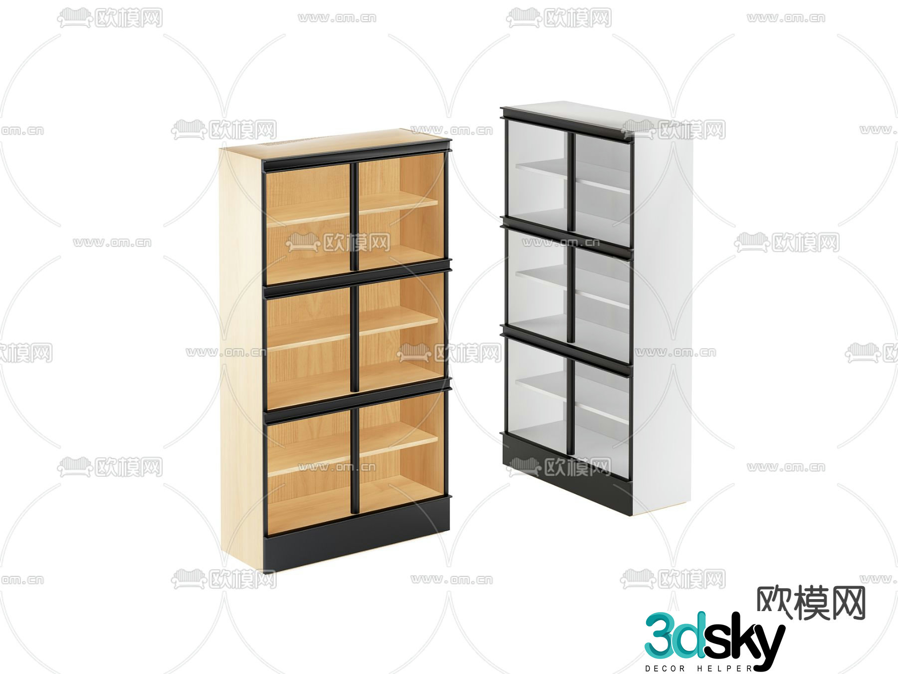 Decorative cabinet Storage cabinet 3D model
