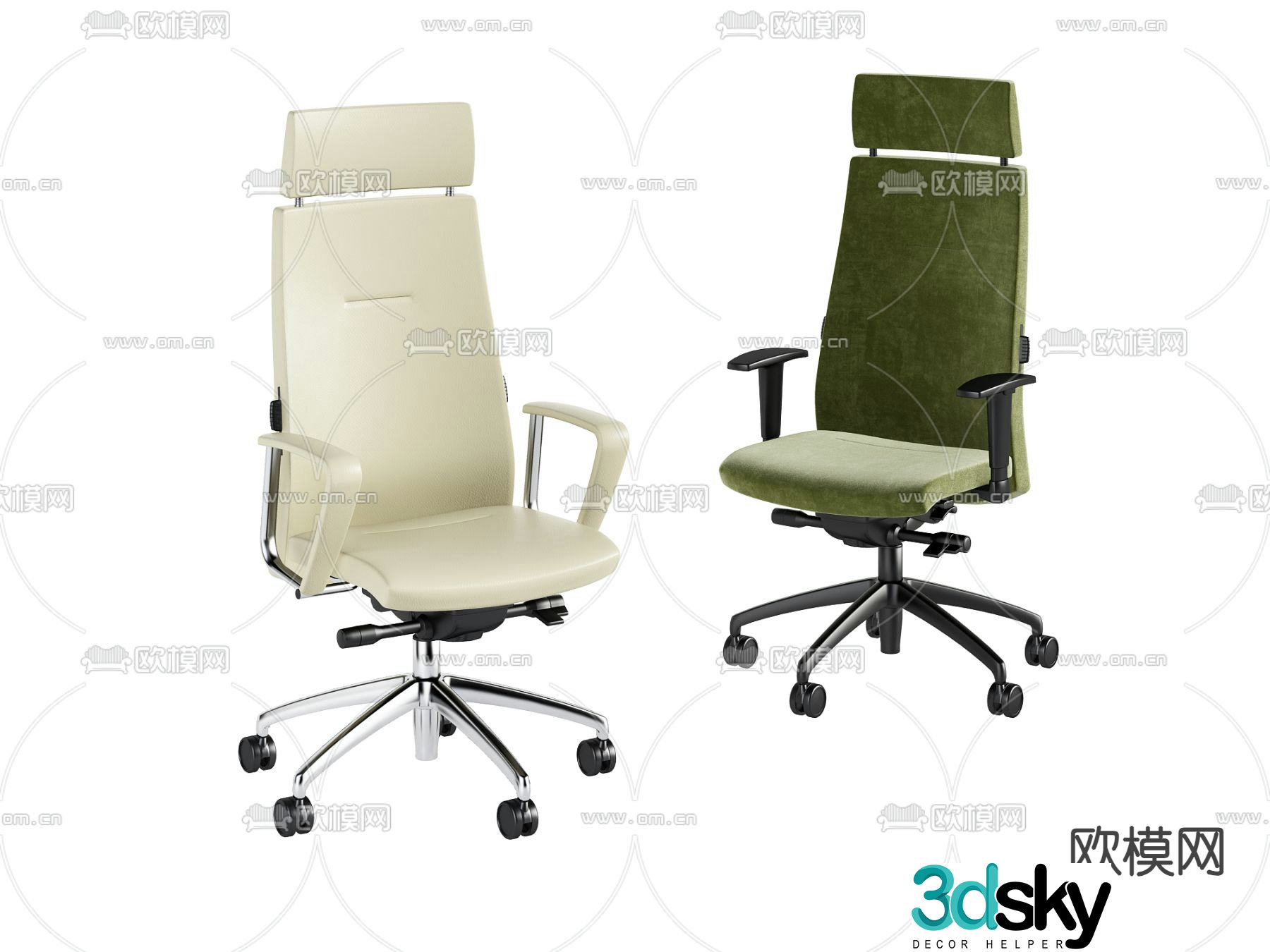 Office chair executive chair conference chair 3d model