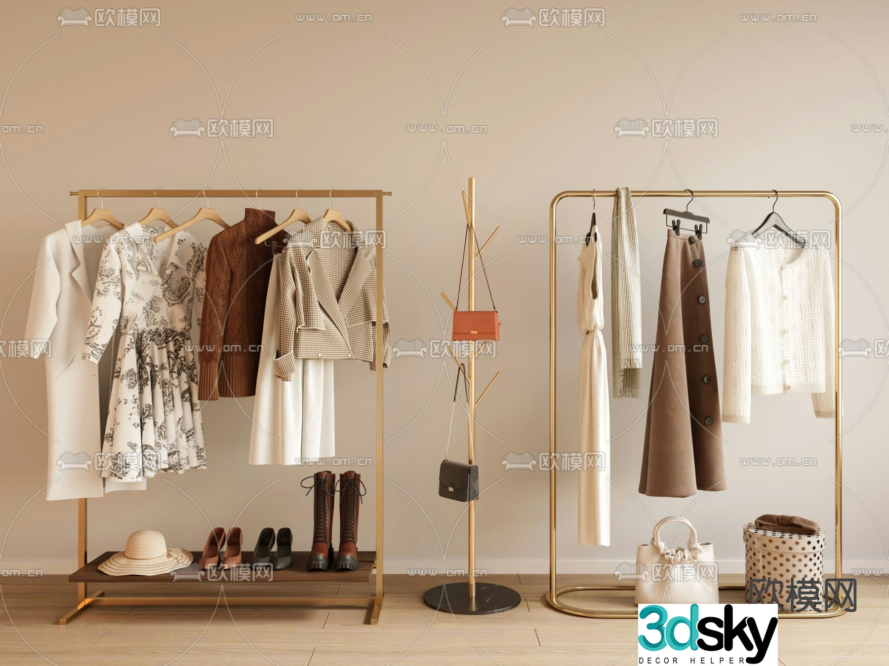 clothes hanger clothes hook 3d model