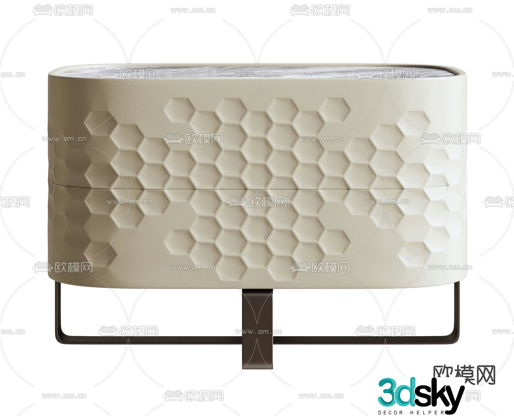FratoYabu modern bedside table 3d model