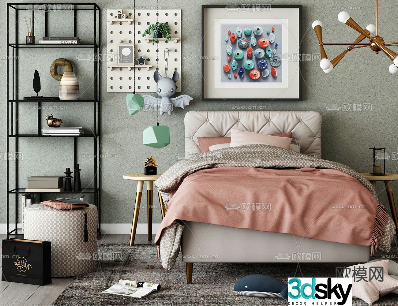 Children’s bed 3d model