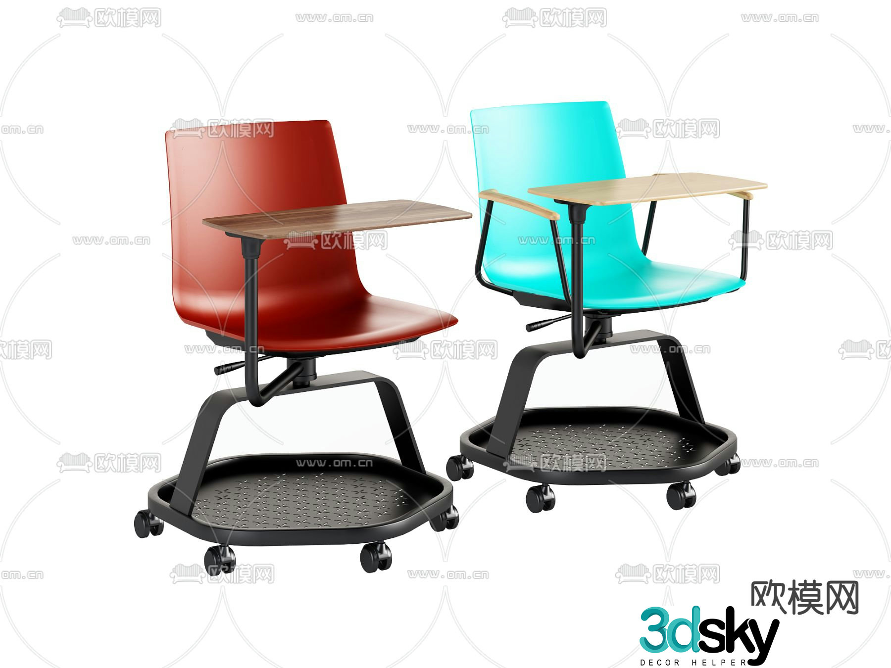 Office chair conference chair training chair 3d model