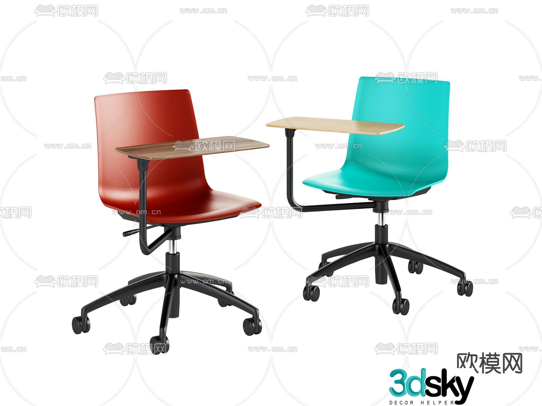 Office chair training chair conference chair 3d model
