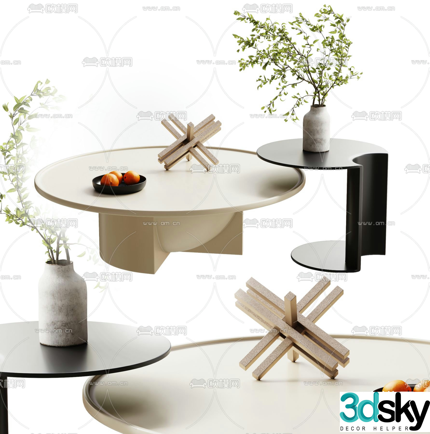 3D model of mother-in-law coffee table