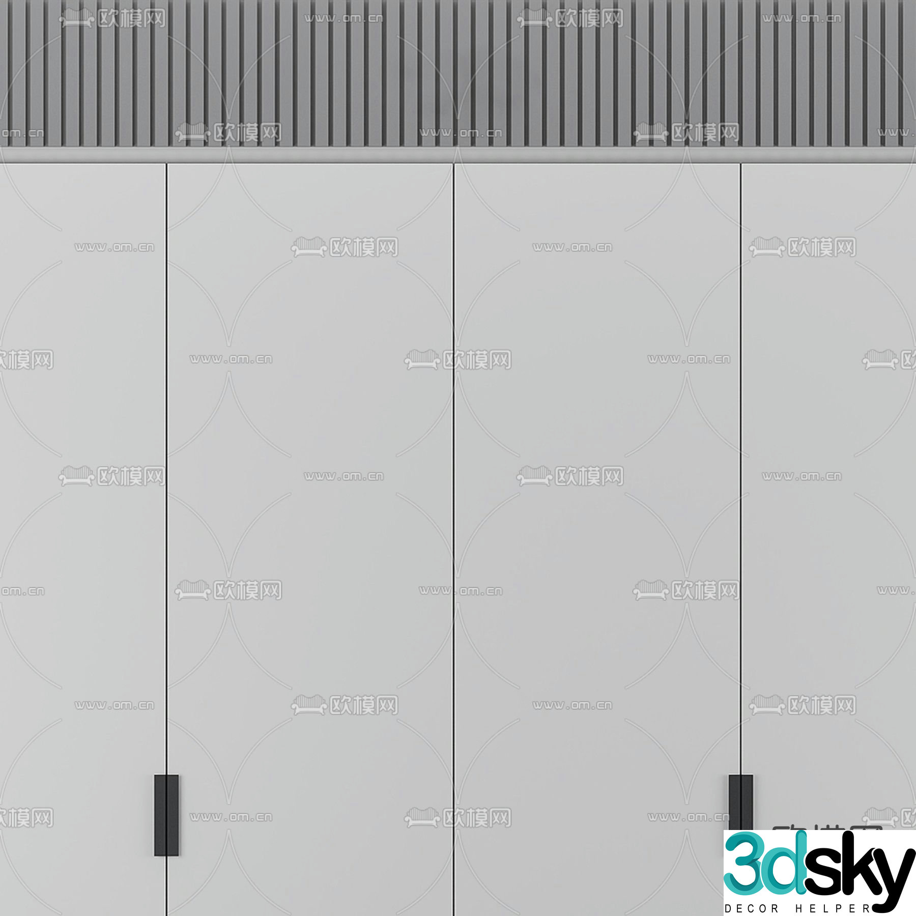 Modern wardrobe 3d model