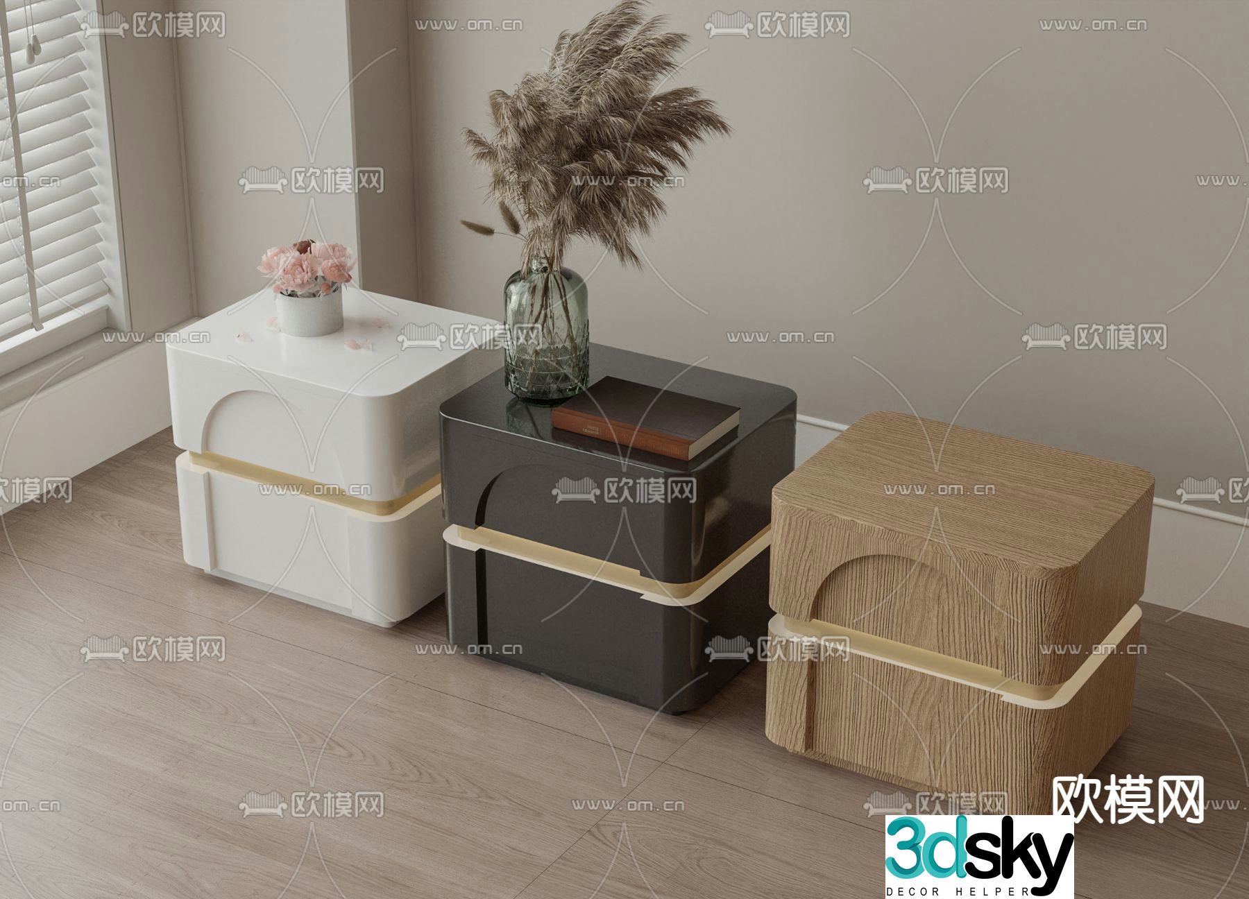 bedside table 3d model