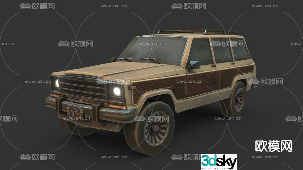car old car 3d model