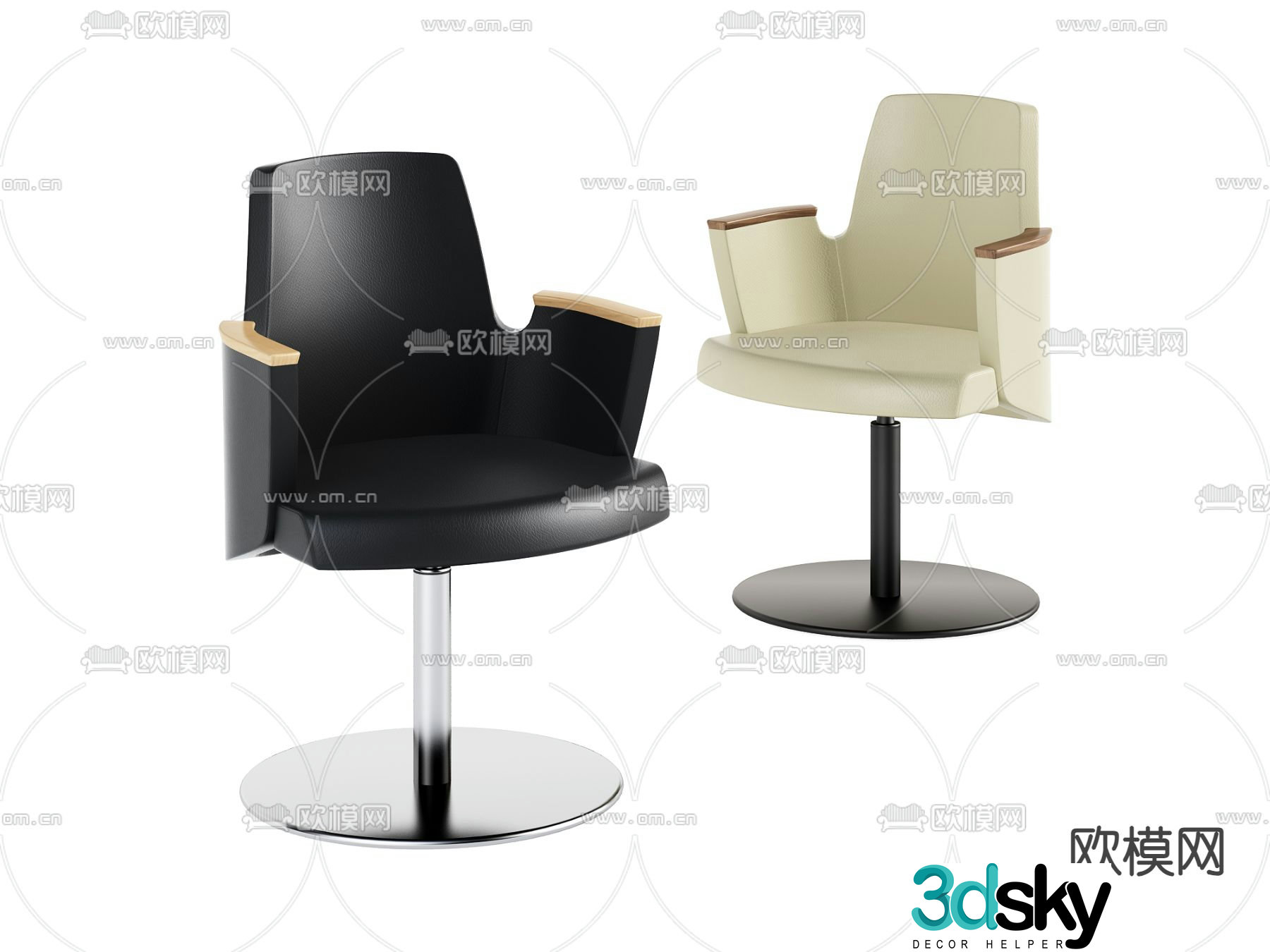 Office chair conference chair staff chair 3d model