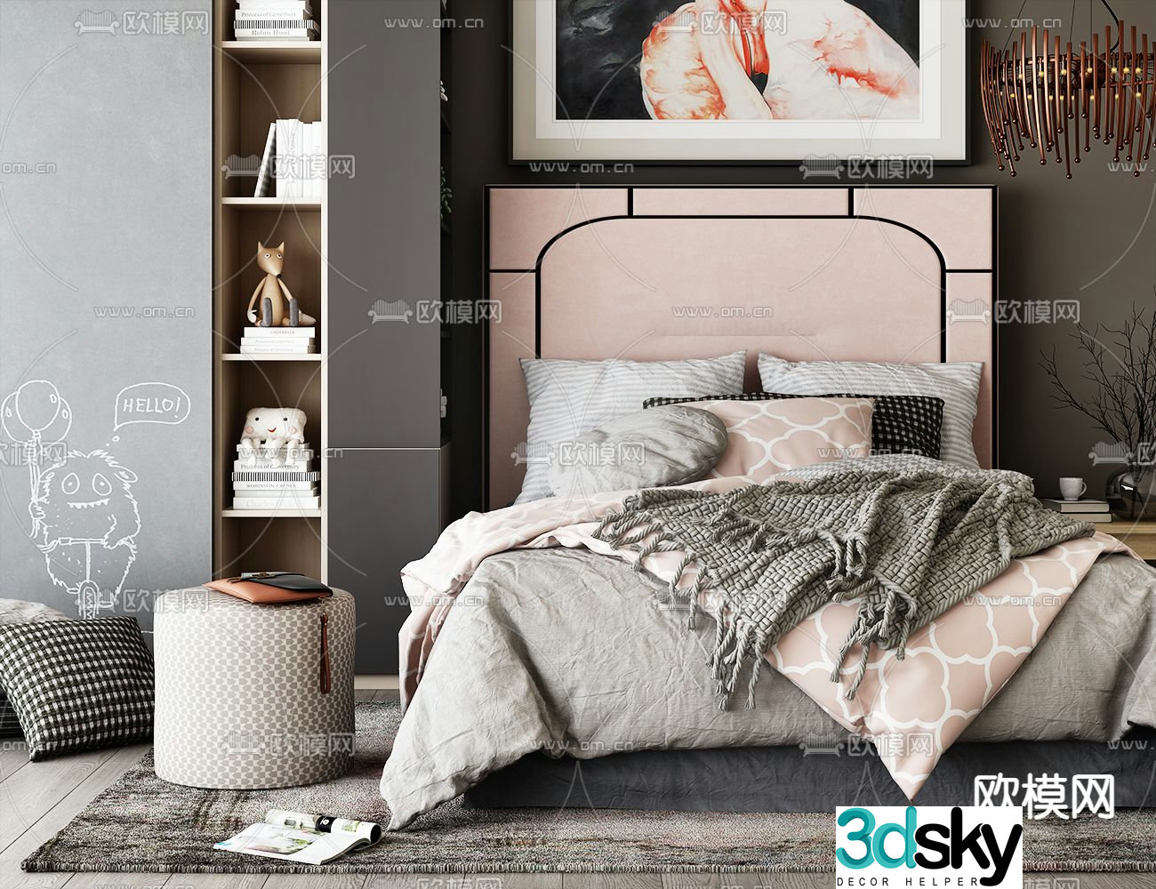Children’s bed 3d model