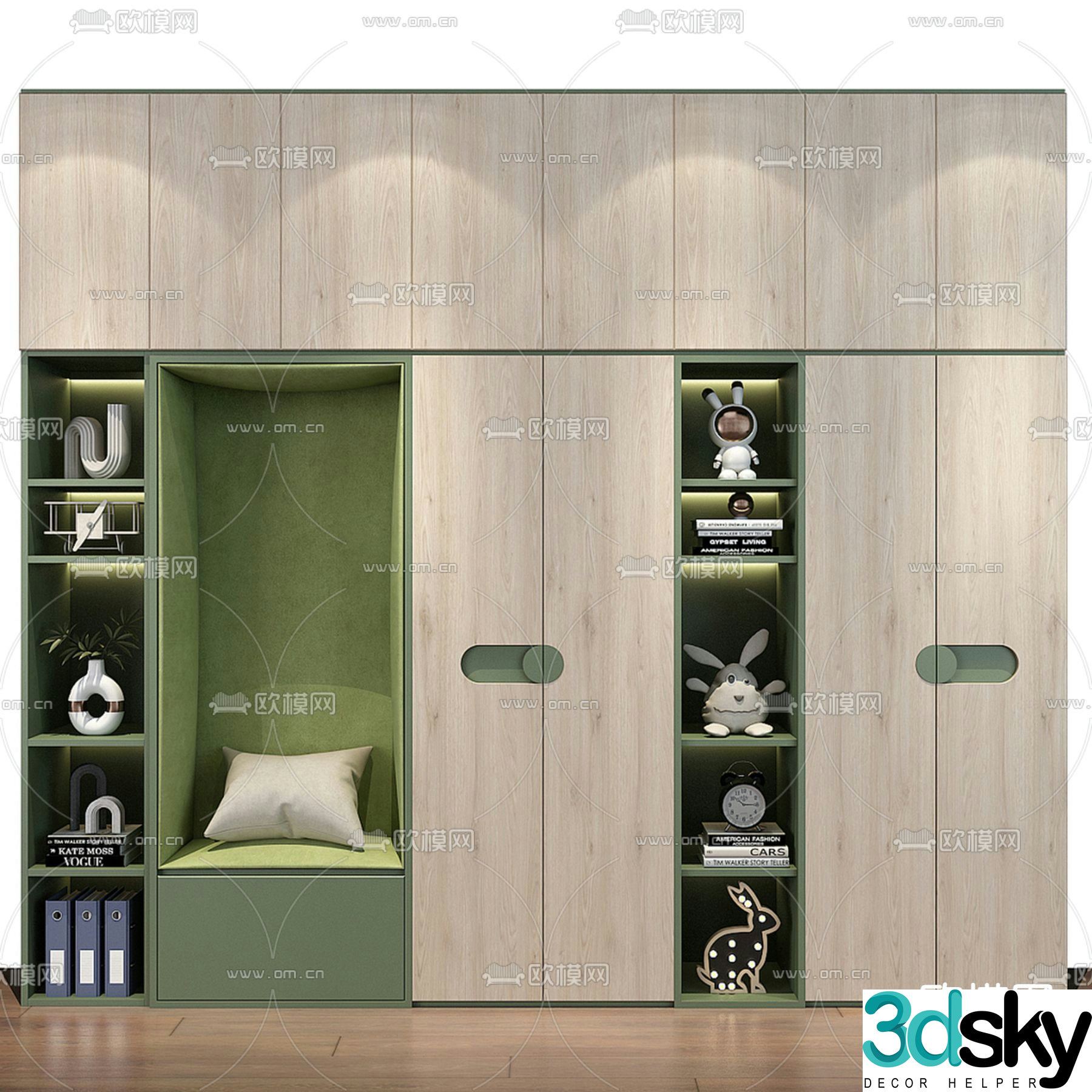 Children’s wardrobe display cabinet 3d model