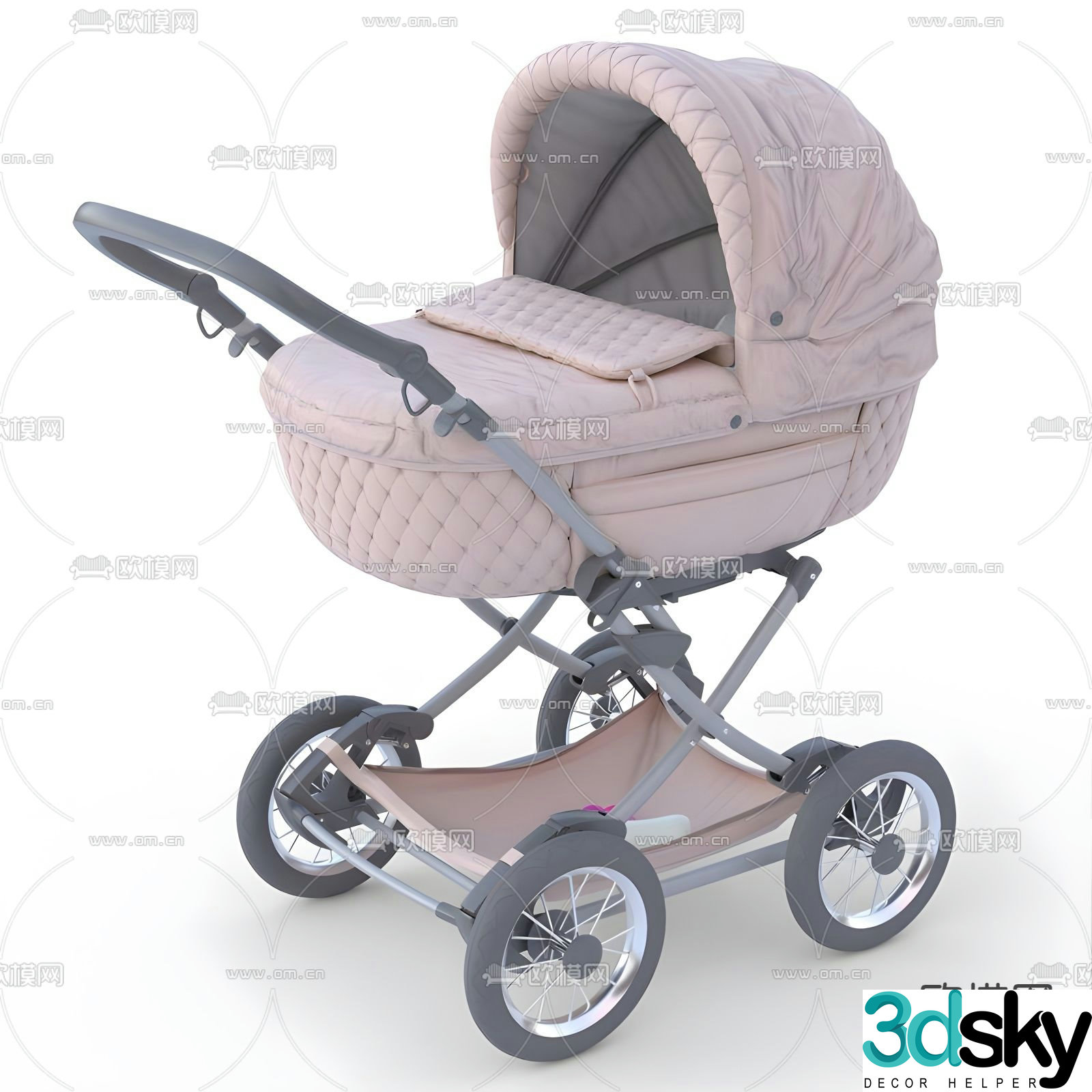 stroller 3d model