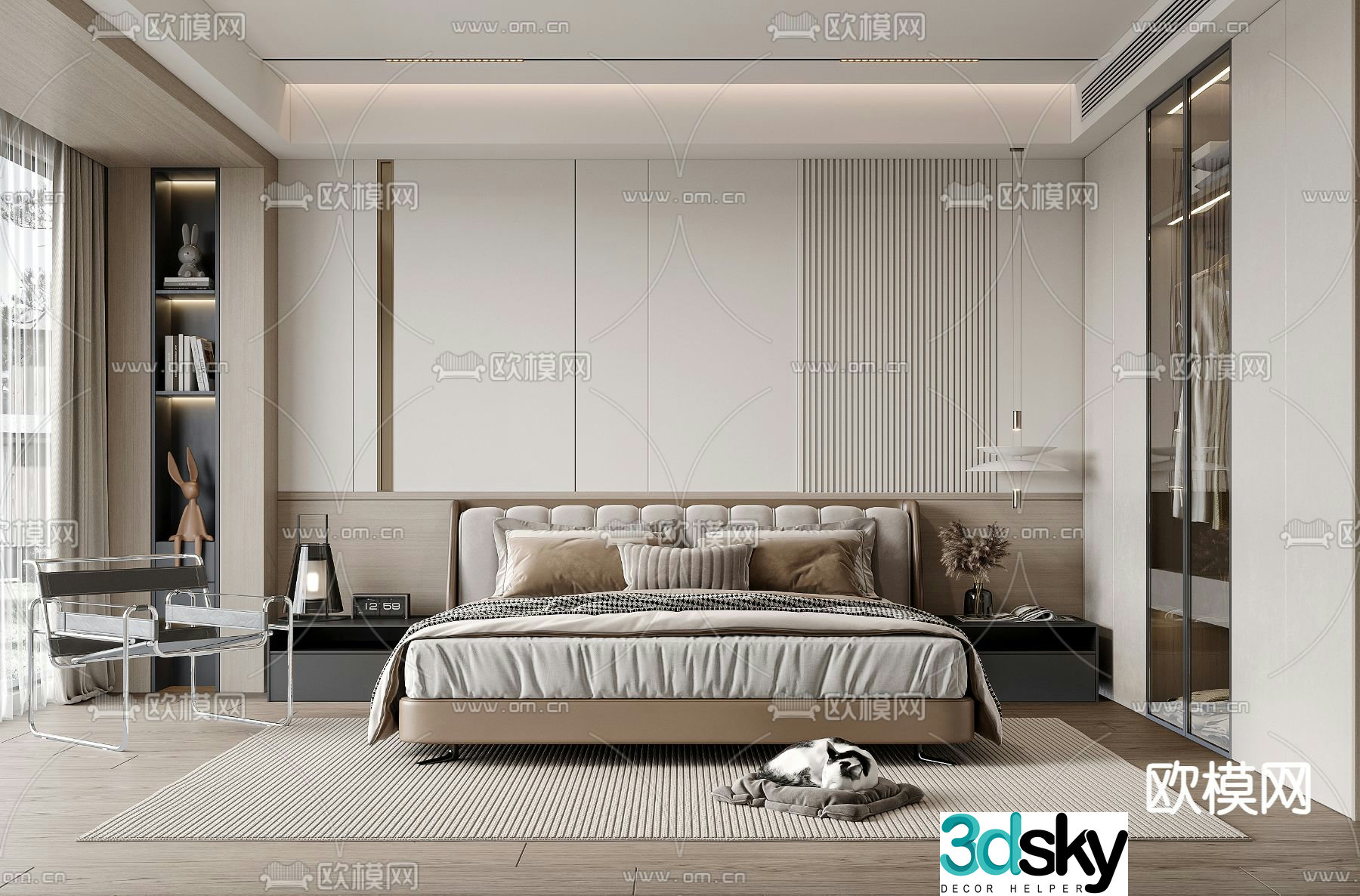 Modern master room Bedroom master bedroom 3d model