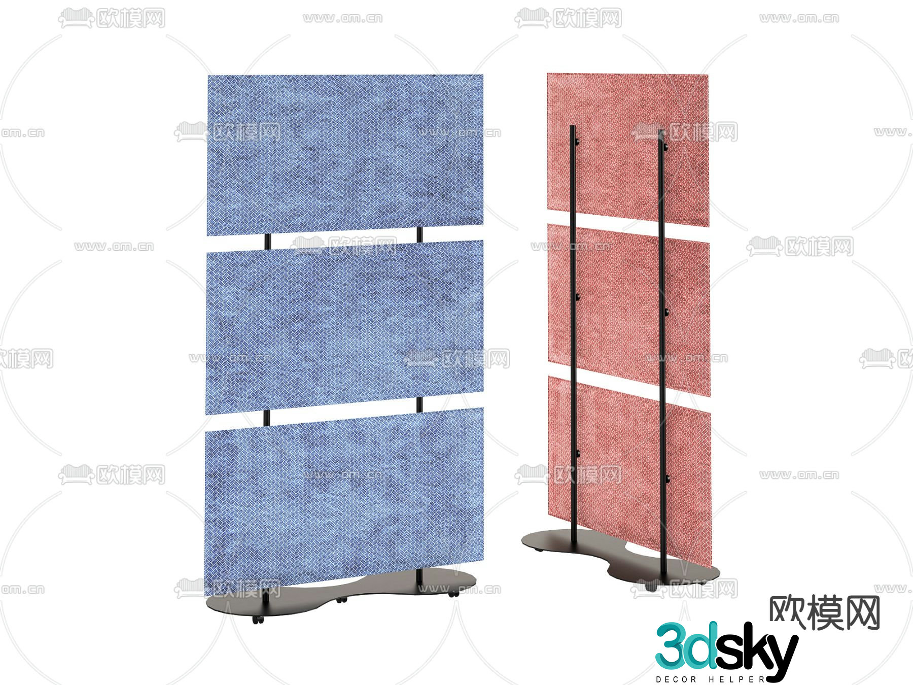 Screen partition 3d model