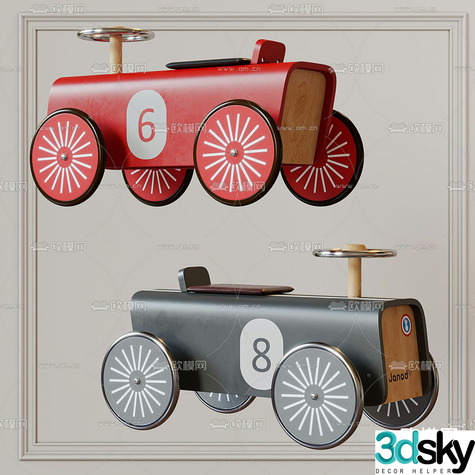 Children’s toys car 3d model