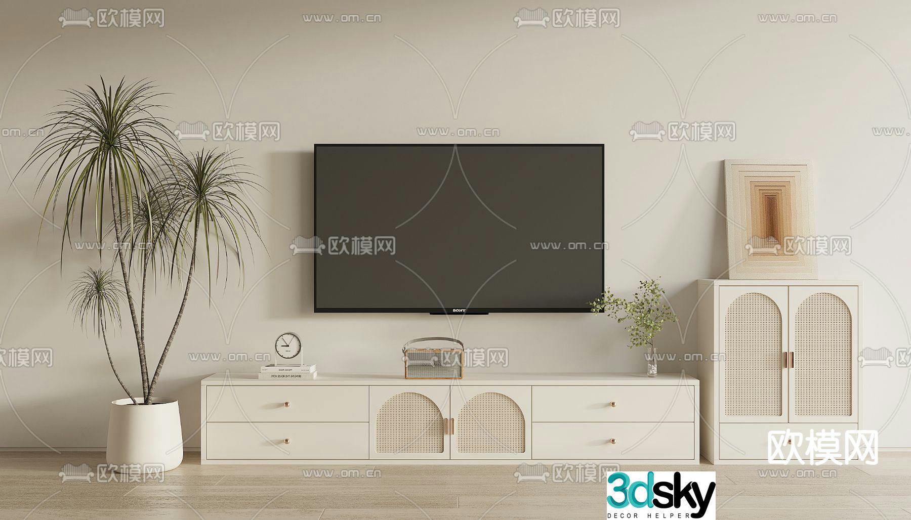 Modern TV cabinet 3d model
